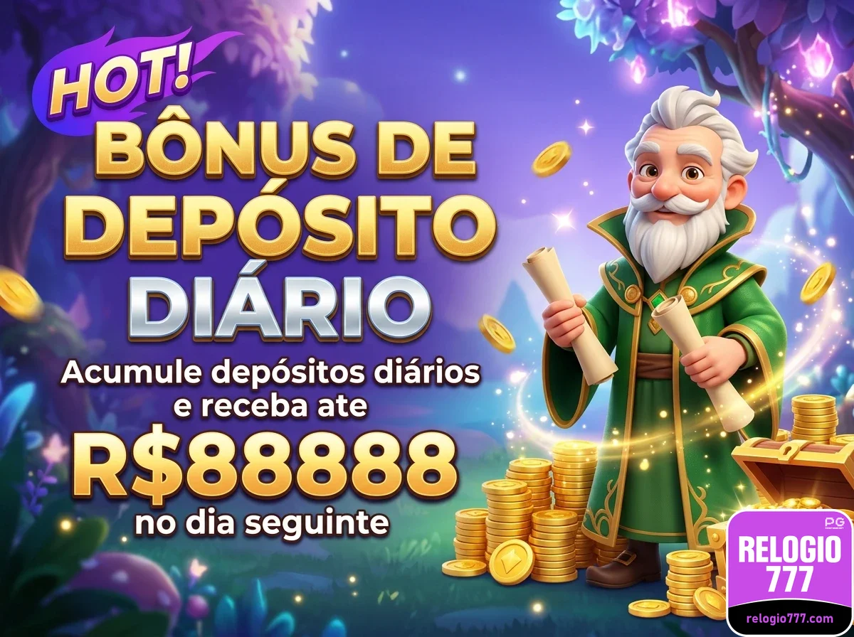 relogio777 - bônus exclusivo - Bônus de Primeiro Depósito